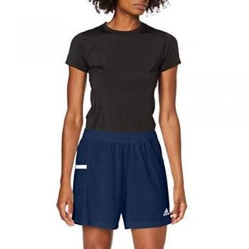 adidas T19 KN SHO W Pantalones Cortos de Deporte, Mujer, Team Navy Blue/White, 2XS