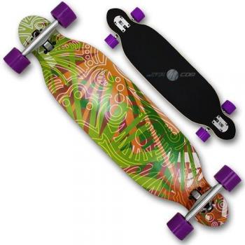 XQmax Toxic - Longboard (38 Pulgadas, Talla única), Color Rojo