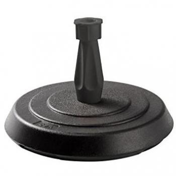 Pied de Parasol de Hormigón Redondo EDA - 14kg, Gris Oscuro, 39cm x 25cm
