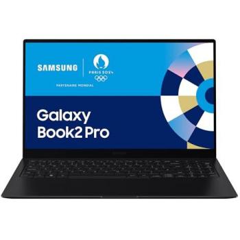 Portátil Samsung Galaxy Book2 Pro 15.6 - Intel Core i7-1260P - 16GB RAM - 512GB SSD - Windows 11 Pro - Wi-Fi 6E