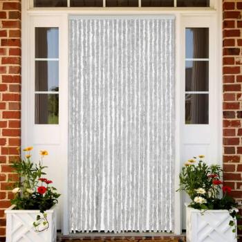 Cortina antimoscas chenilla gris 100x200 cm