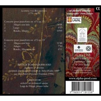 Beethoven: Conciertos De Pianoforte Nº 1 Y 2 / Schoonderwoerd, Cristofori Ensemble