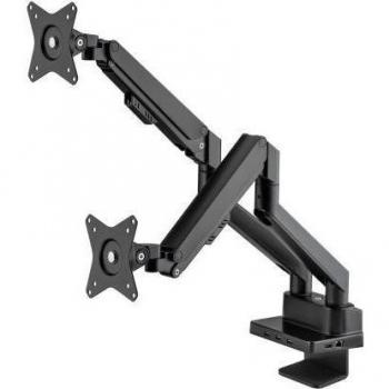 Manhattan TV & Monitor Mount with Built-in Dock/Hub, Dual Desk Mount