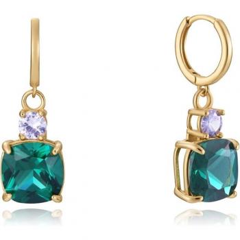 Pendientes Viceroy Elegant 13099E100-59 con cristales de color verde y lavanda