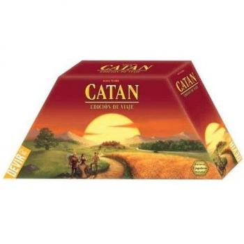 Catan: Edición de Viaje - Juego de Mesa Compacto Portable de Estrategia para Viajes, Publicado por Devir