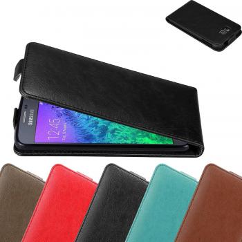 Funda para Samsung Galaxy ALPHA en Negro Antracita con Cierre Magnético