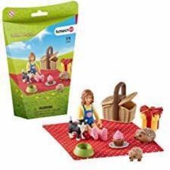 Schleich Farm World 42426 Set de Juego Pícnic de Cumpleaños