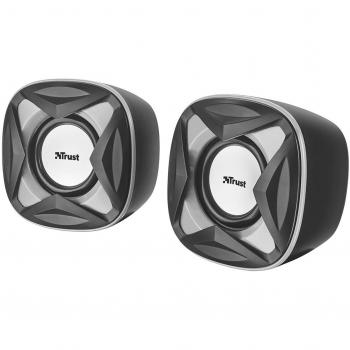 Trust Xilo - Altavoces de PC 2.0 compactos de 8 W, alimentación USB, Negro