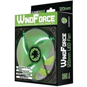 Verde Computadora Ventilador para Caja Silenciosa, 120mm x 12cm / LED Game Max Windforce / iCHOOSE
