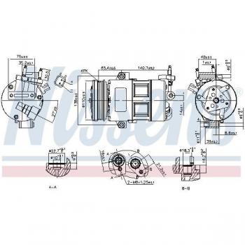 Compresor de Aire Acondicionado NISSENS 890639