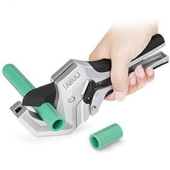 AIRAJ 42 mm Cortador de PVC Cortador de Tubos Tipo Trinquete para Cortar PVC PPR Mangueras de Plástico y Tuberías de Plomería Adecuado para Herramientas de Electricista y Carpintería