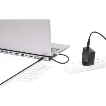Docking Station USB-C 11-en-1 con MST para triple monitor, HDMI, Mini DisplayPort, VGA, 3 puertos USB-A, puerto Gigabit RJ45 y lector de tarjetas SD/MicroSD