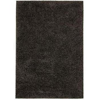 vidaXL Alfombra Shaggy Peluda 120x170cm Gris Antracita Decoración Casa y Hogar