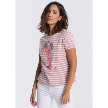 Camiseta de Manga Corta Lois Jeans para Mujer