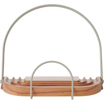 Soporte de Cocina Ajustable de Madera de Haya Idilica - Marrón, 24 x 15 x 18.5 cm