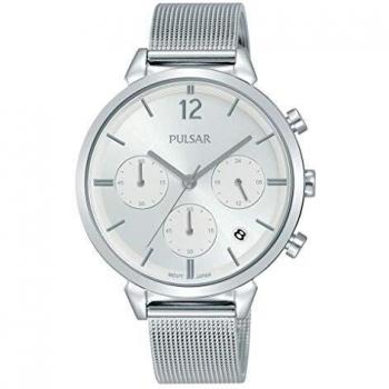 Pulsar Womens Analogue Analog Quartz Watch with Stainless Steel Strap PT3943X1