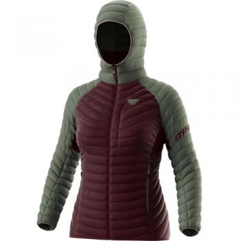 Chaqueta Dynafit Radical Down con capucha para mujer en color violeta y verde - Talla S