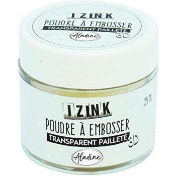 Polvo de Estampación Transparente con Lentejuelas 25 ml