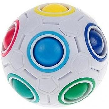 PAMRAY Magic Rainbow Ball Inteligencia Speed Juguetes Anti Estrés Cubo para Niños Adultos