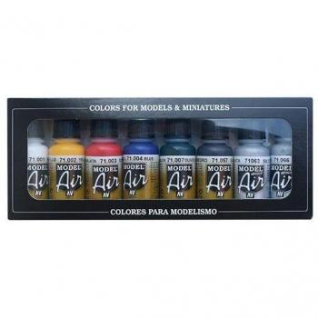 Set de 8 pinturas acrílicas Model Air Vallejo