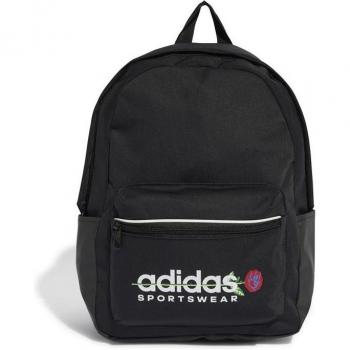 Mochila Casual Mujer Adidas Flower Backpack Negro/Blanco 20,25L 32cmx40cmx14cm JE4272