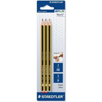STAEDTLER 120-S BK3 - Pack de 10 lápices de grafito Noris
