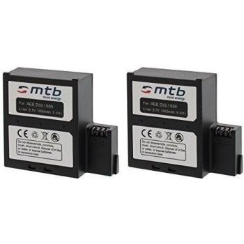 2X Baterìa para AEE Magicam S51, S60, S70. / Veho MUVI K2 / Nilox F-60 EVO