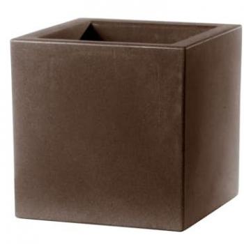 Maceta cuadrada de bronce 50x50 cm altura 50 modelo Schio Cubo