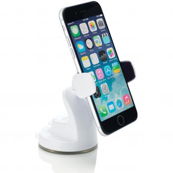 Osomount Smart Plus Montaje Universal Soporte de Móviles Movil para Coche Smartphones para Salpicadero y Parabrisas Con una función de NFC para iPhone 6 / 6 Plus / 5S / 5C / 4S / Samsung Galaxy S5 / S4 / Note 4 / 3 & Other Smartphones - Blanco