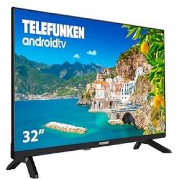 Telefunken 32 SMART TV HD - Diseño sin Marcos, HDR10, Bluetooth, Chromecast Integrado, Compatible con Google Assistant y Alexa