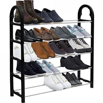 KEPLIN® 5 Niveles 15 Pares de Zapatero Organizador de Almacenamiento Estante Ligero Compacto