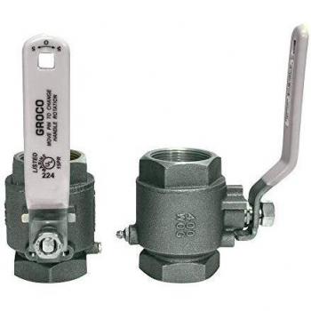 GROCO IBV-1500-S 1-1/2 INCH NPT STAINLESS STEEL IN-LINE BALL VALVE