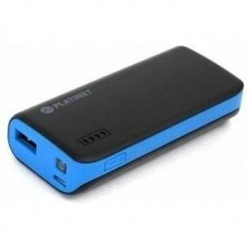 Platinet PMPB44BBL - Batería portable, 4400 mAh con linterna