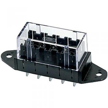 Caja de fusibles HELLA 8JD 005 993-002 - 5 polos - ATO - 30A - Conector plano - Axial 6,3x0,8