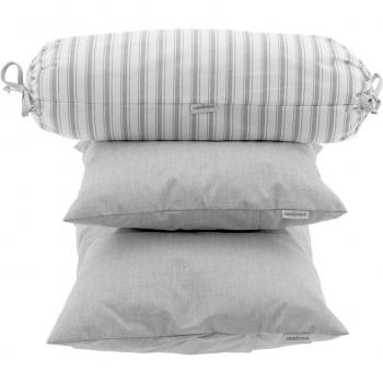 Cambrass Denim - Juego de tres cojines, color gris