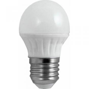 Silver Electrónics - Lampara ceramica LED esferica E27 4,5W L.Fria