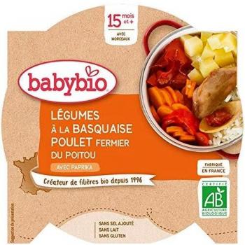 Babybio - Légumes à la Basquaise & Poulet Fermier du Poitou