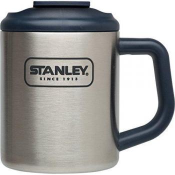 Stanley Trinkbecher 661900 Adventure Steel Camp Mug - Frasco, color plateado, talla standard