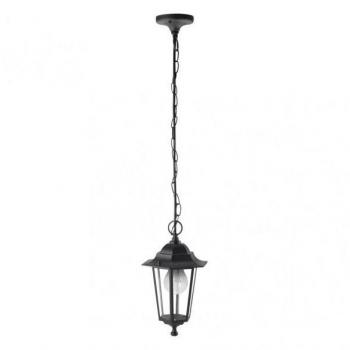 Colgante Exterior Aluminio Auriga 1xe27 Negro Regx17x17 Cm IP44