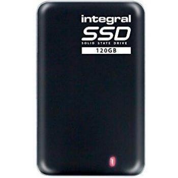 Integral 120GB Portable SSD Drive USB 3.0 External SSD Black