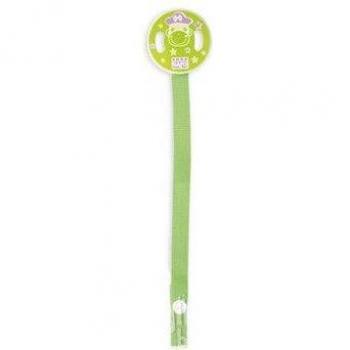 Cadena con cinta para chupete verde de Saro