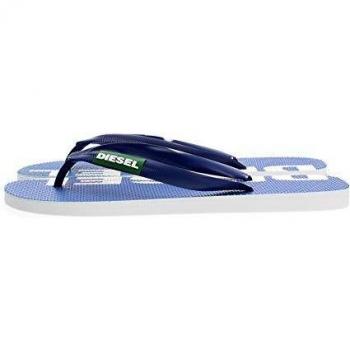 DIESEL SA-BRIIAN-Sandals, Chanclas Hombre, Sea Jelly Bean Star-Figura Decorativa, Color Blanco, 39 EU