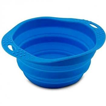 Comedero Plegable Ecológico Beco Travel Bowl Mediano Azul para Perros
