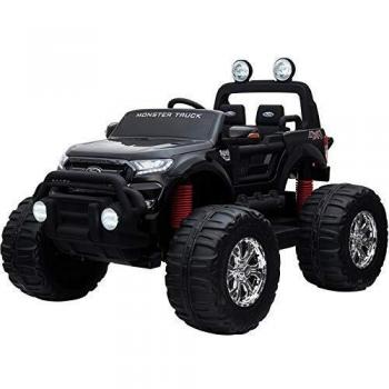 RunRunToys Ford Ranger Monster Truck 12V, Color Negro