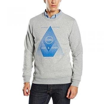 JACK & JONES JJCOGRAD SWEAT CREW NECK-Sudadera Hombre,  
 Grau