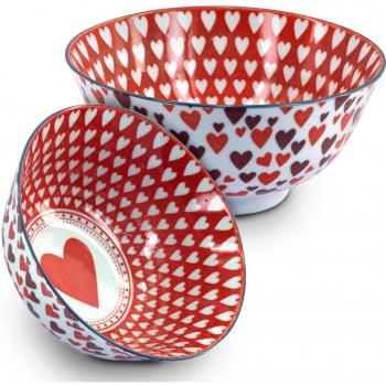 Signes Grimalt Passion Chic - Bol, diseño corazones, diámetro de 16 cm