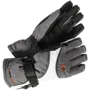 Ultrasport Snowy Fun - Guantes de esquí y snowboard para mujer, color blanco / gris oscuro, talla L