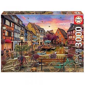 Educa Colmar, Francia. Puzzle de 3000 Piezas. Ref. 19051, Multicolor
