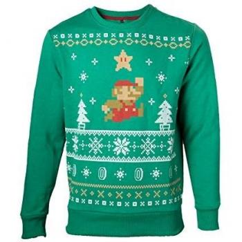 Imp - Jersey Navidad Mario, Color Verde, Talla L