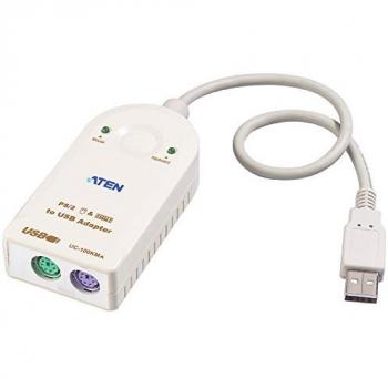 Aten UC100KMA USB A 6-Pin Mini-DIN Color Blanco Adaptador de Cable - Adaptador para Cable